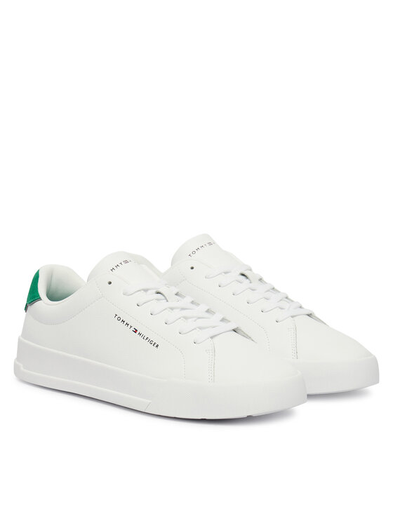 Tommy Hilfiger Tommy Hilfiger Sneakersy Th Court Lth Detail Ess FM0FM05367 Biały