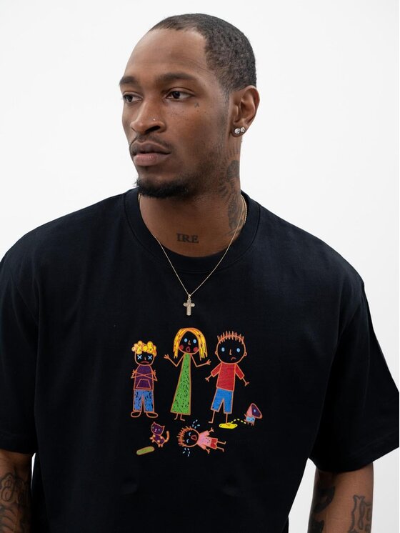 MyStars MyStars T-Shirt 125047 Czarny Oversize