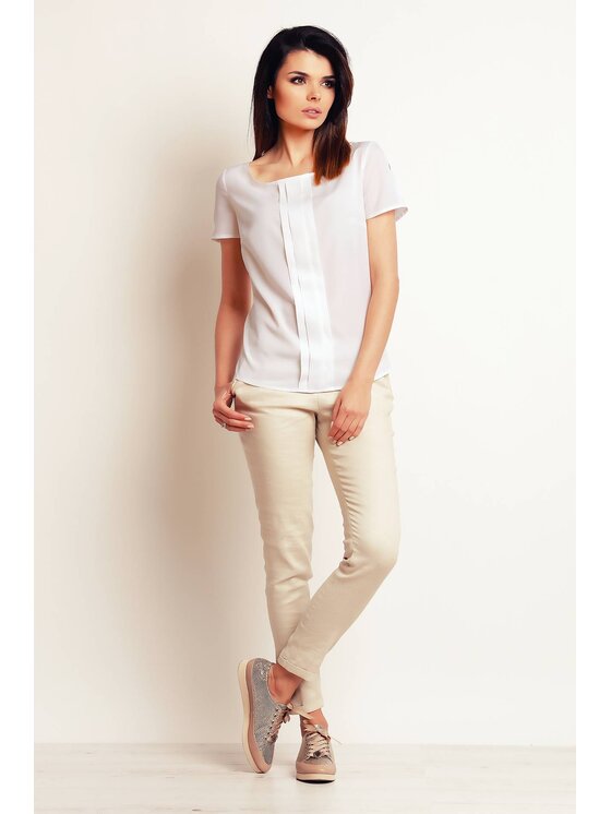 Infinite You Infinite You Bluzka M098 Écru Basic Fit