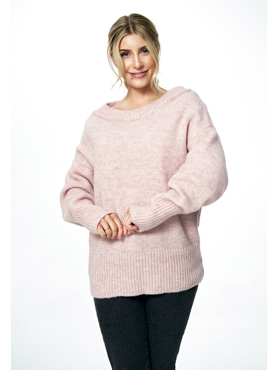 FIGL FIGLFIGL Maglione M882 Rosa Oversize