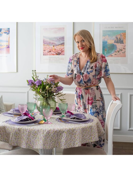 Roseberry Home Roseberry Home Obrus Purple Willow Kolorowy