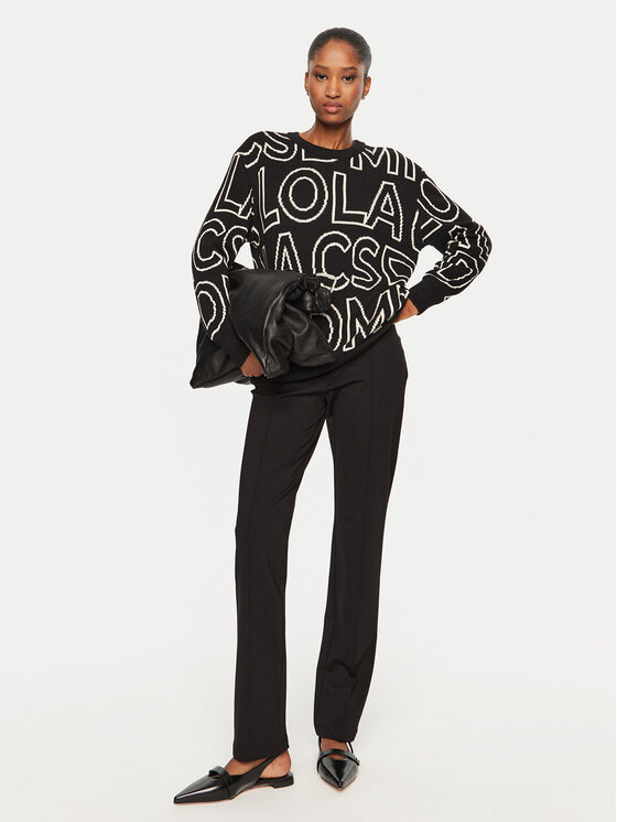 LOLA CASADEMUNT LOLA CASADEMUNT Sweter LF2411011 Czarny Regular Fit