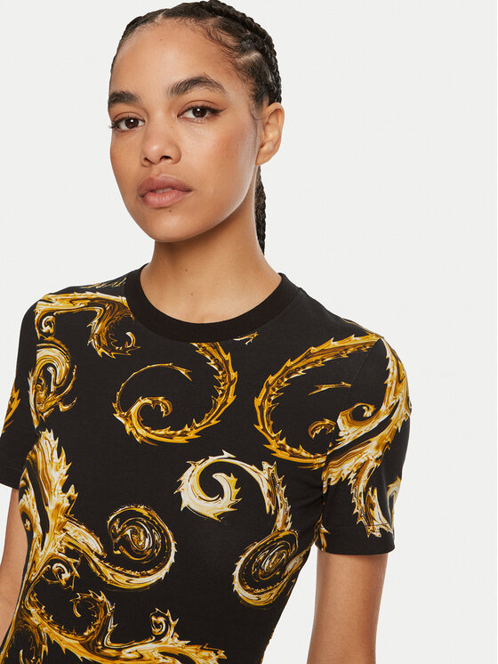 Versace Jeans Couture Versace Jeans Couture Kasdieninė suknelė 77HAO939 JS409 Juoda Slim Fit