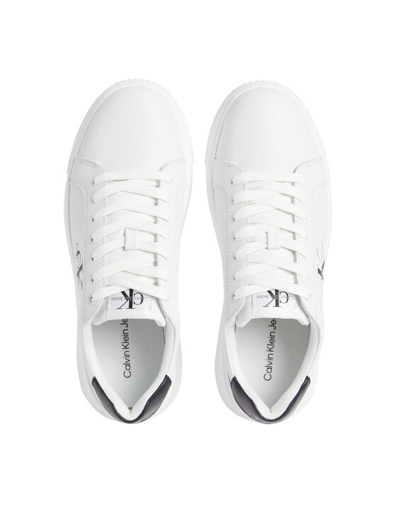 Calvin Klein Jeans Calvin Klein Jeans Sneakers Chunky Cupsole Monologo YM0YM00681 Alb