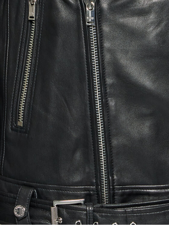 Giacca di pelle Joe Heavy 107373 Nero Loose Fit