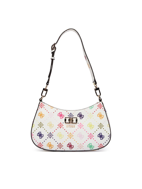 Guess Guess Geantă Emelie Logo HWGM99 28180 Alb