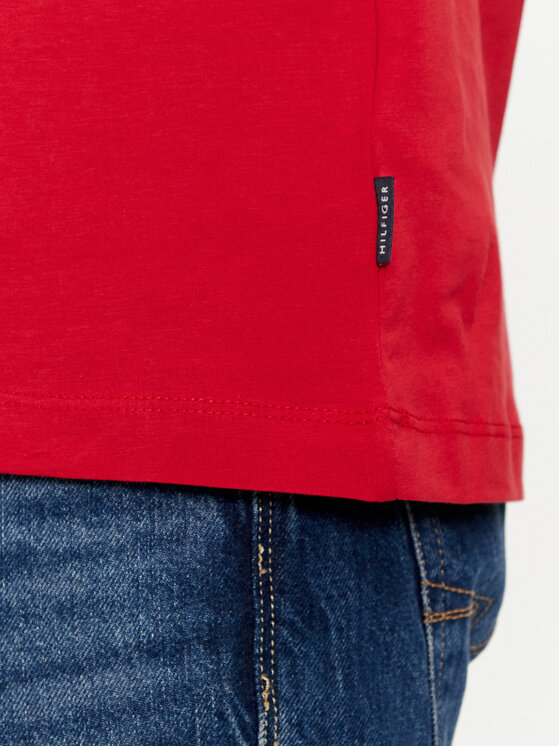 Tommy Hilfiger Tommy Hilfiger T-särk Stripe Chest MW0MW34428 Punane Regular Fit