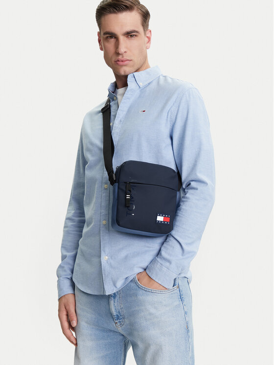 Tommy Jeans Tommy Jeans Taška cez rameno Tjm Daily + Reporter AM0AM13270 Tmavomodrá