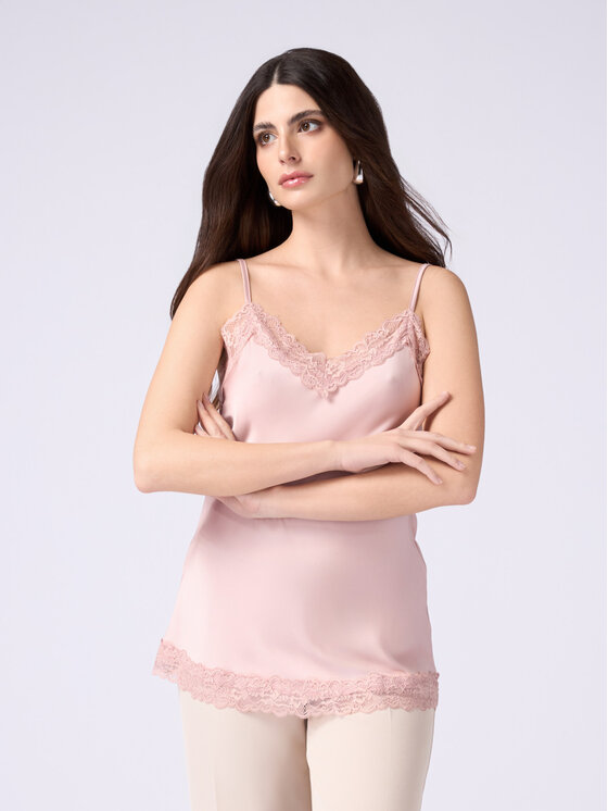 Oltre Oltre Blusa 2293J600670N006 Rosa Regular Fit