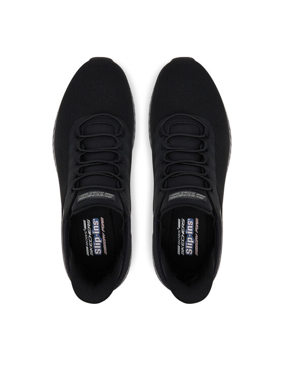 Skechers Skechers Snīkeri Bobs Squad Chaos-Tough Walk 118303/BBK Melns
