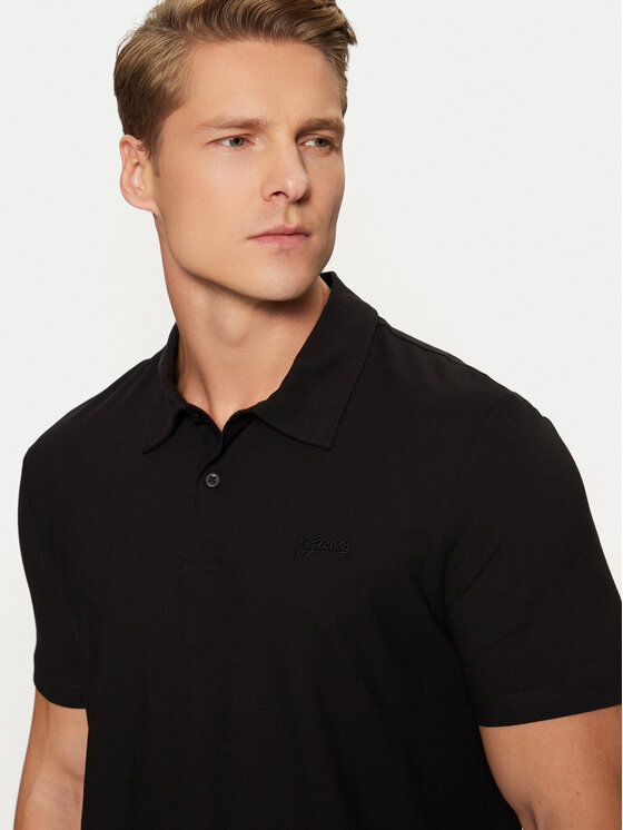 Guess Guess Polo särk M4YP31 KCD60 Must Regular Fit