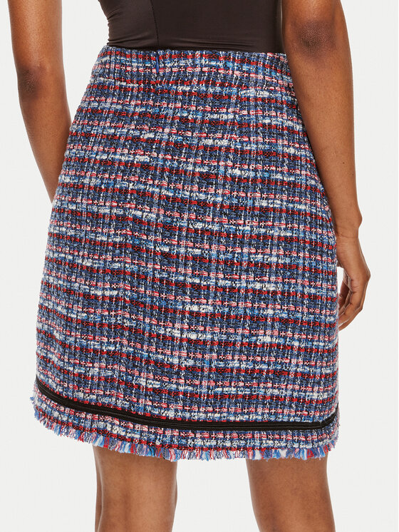 KARL LAGERFELD KARL LAGERFELD Mini sukně 245W1202 Modrá Regular Fit