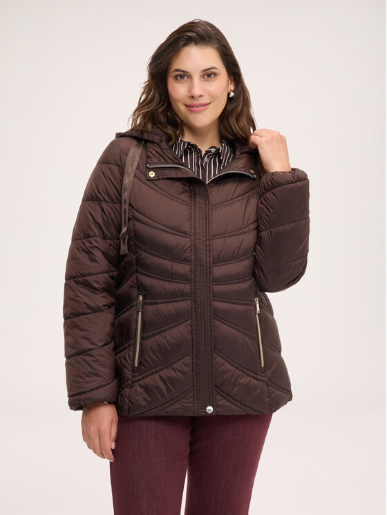 Fiorella Rubino Fiorella Rubino Kurtka puchowa F070T001509N032 Brązowy Over Fit