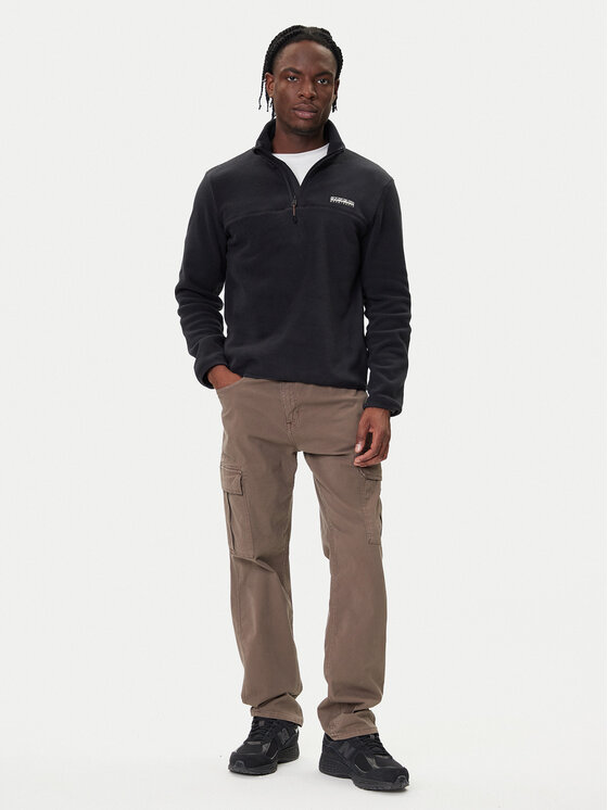 Napapijri Napapijri Fleece T-Dergana NP0A88UZ Μαύρο Regular Fit