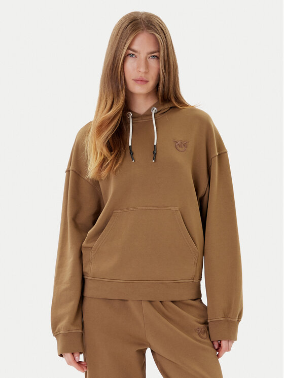 PINKO PINKO Felpa Melato 105507 A2RB Marrone Regular Fit