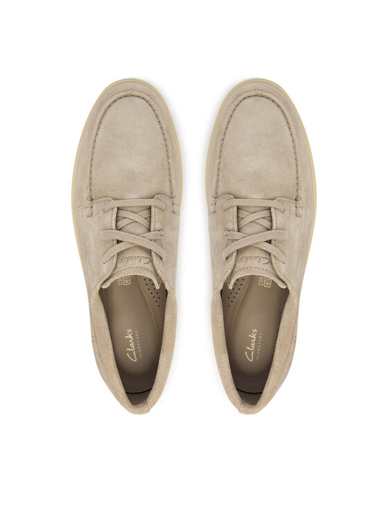 Clarks Clarks Poltopánky Lockford Boat 26186610 Sivá