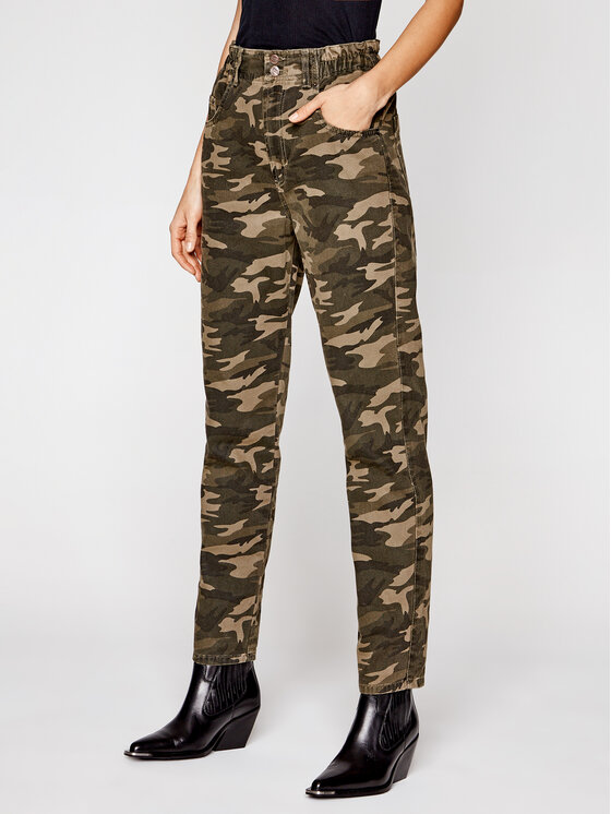 One Teaspoon Jeans hlače Camo Pioneer 23599 Zelena Relaxed Fit