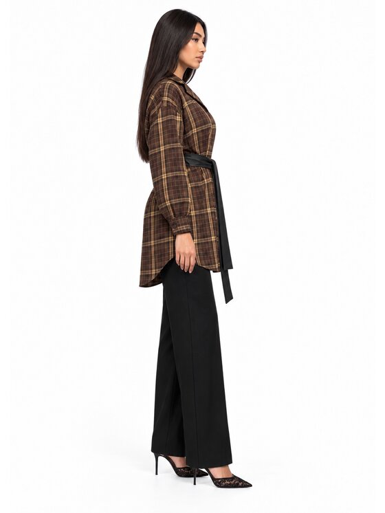 Agatha Studio Agatha Studio Sukienka codzienna A26ZS-SU-K11 Brązowy Oversize