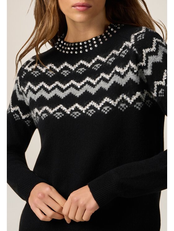 Oltre Oltre Maglione M367J005111N0Z3 Nero Regular Fit
