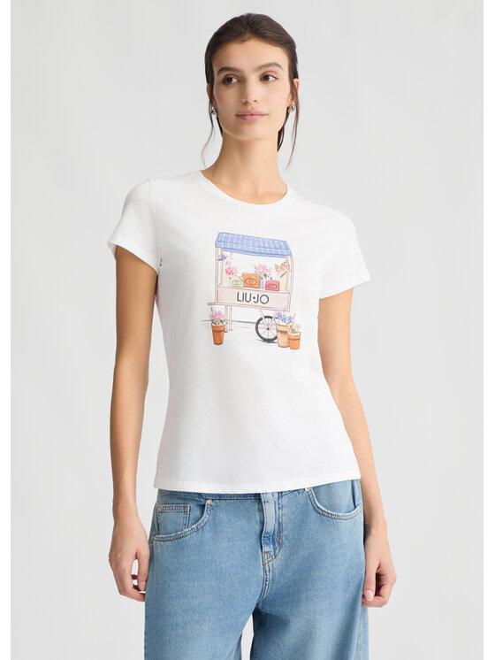 T-Shirt, rozmiar M, Białe, WA5362JS923M9570
