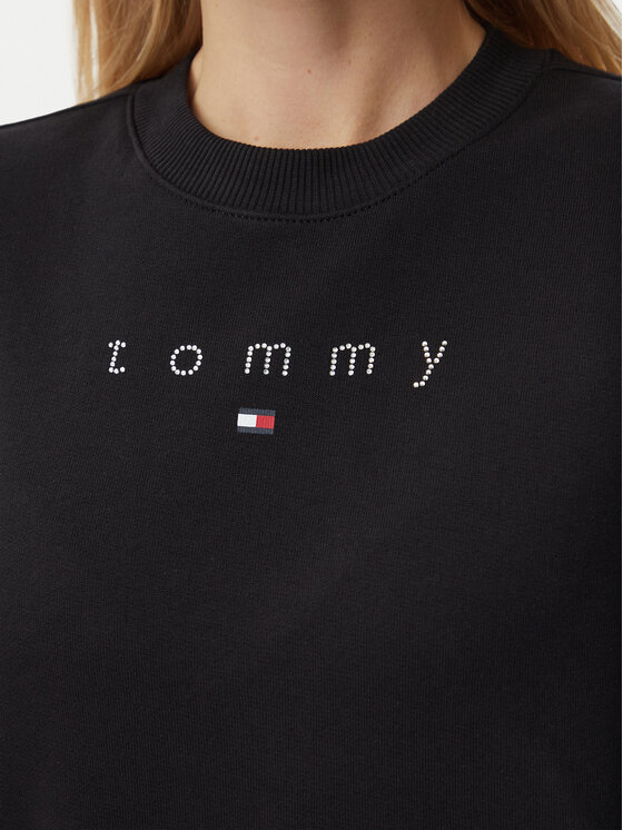 Tommy Jeans Tommy Jeans Суитшърт DW0DW23403 Черен Regular Fit