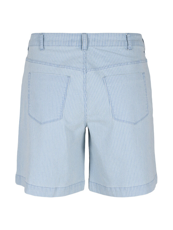 Zizzi Zizzi Jeans kratke hlače J10886B Svetlo modra Regular Fit