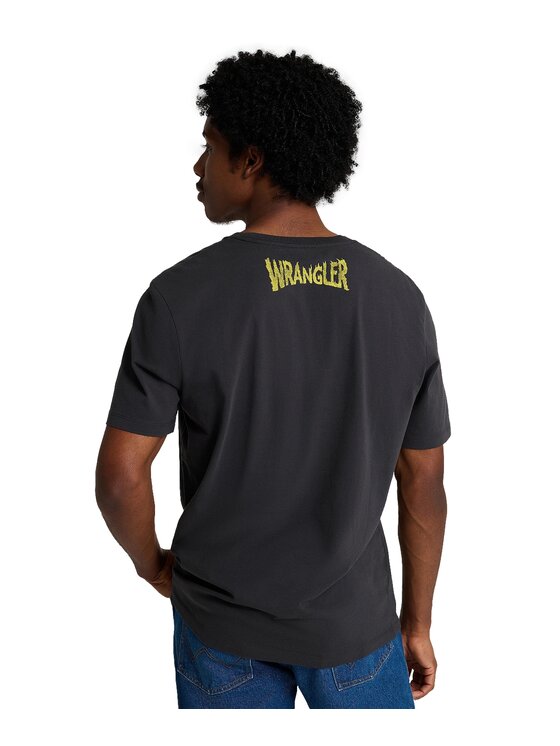 Wrangler Wrangler T-Shirt 112378547 Czarny Regular Fit