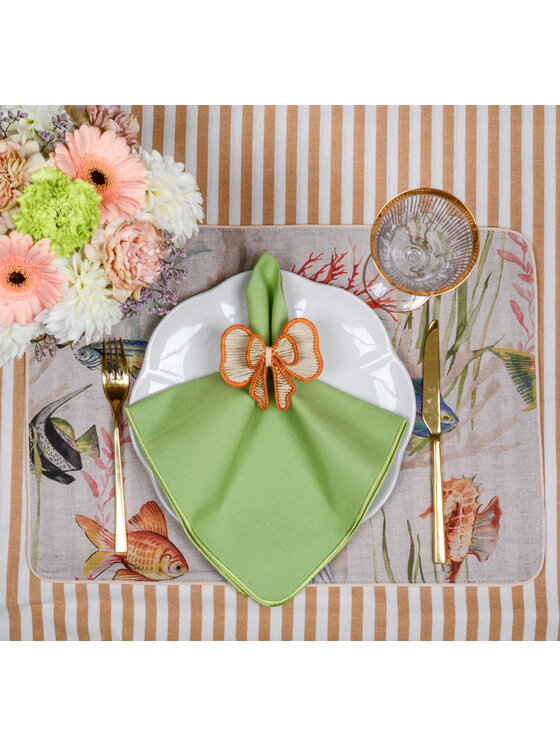 Roseberry Home Roseberry Home Obrus w drobne pasy Dandy Yellow Żółty
