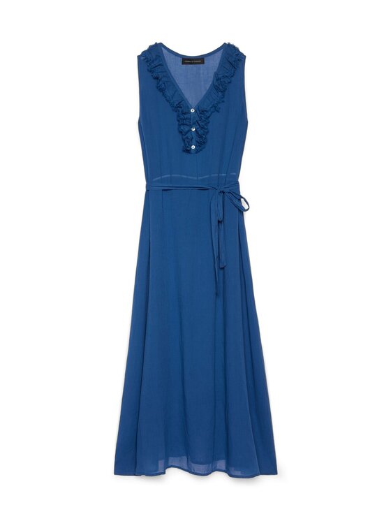Fiorella Rubino Fiorella Rubino Vestito da giorno 7089L001286N034 Blu A-Line Fit