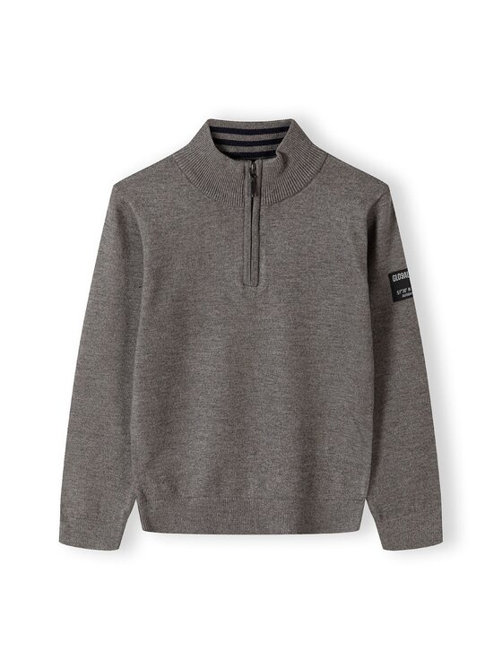 minoti minoti Sweter 27KNIT65 Szary Regular Fit