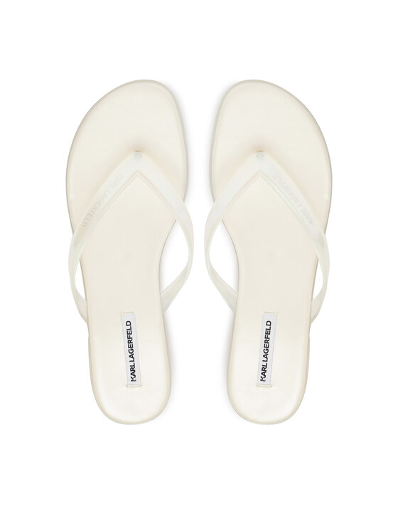 KARL LAGERFELD KARL LAGERFELD Джапанки Jelly Hell KL83006 VT1 Бял