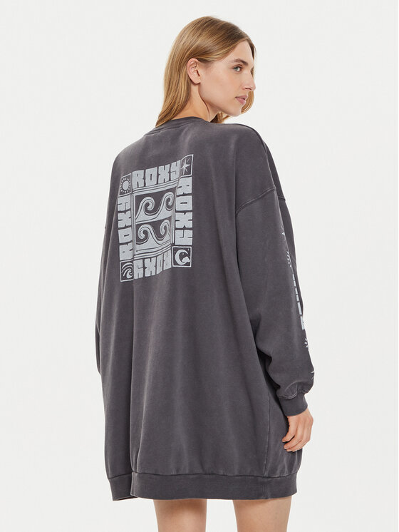 Roxy Roxy Džemper haljina Daydreamer ERJKD03509 Siva Relaxed Fit
