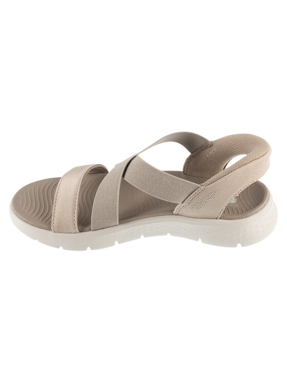 Skechers Skechers Sandali Slip-Ins: Go Walk Flex Sandal - Glimmer Up Beige