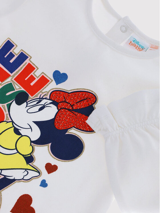 Original Marines Original Marines Bluse Myszka Minnie DCAV1432NF Weiß Regular Fit