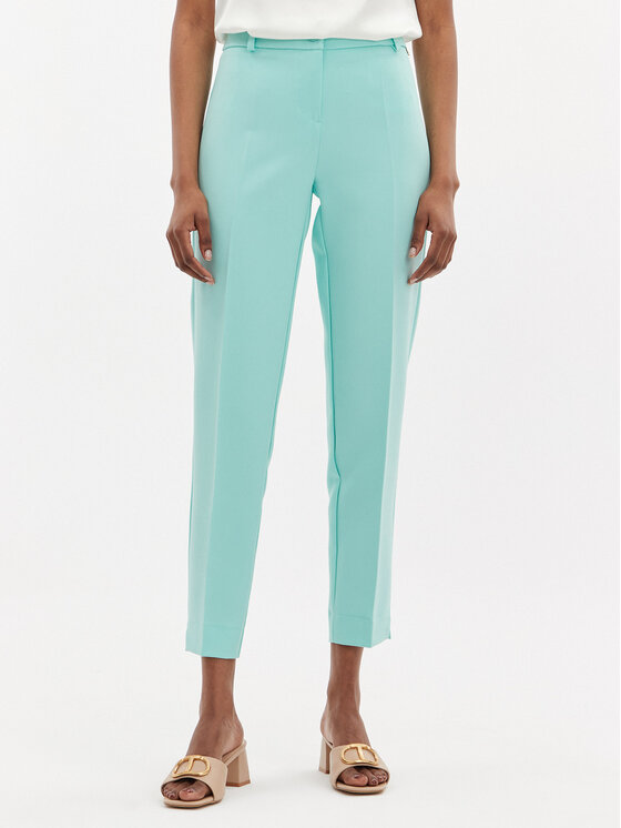 Maryley Pantaloni din material 24EB52Z/43AC Turcoaz Regular Fit