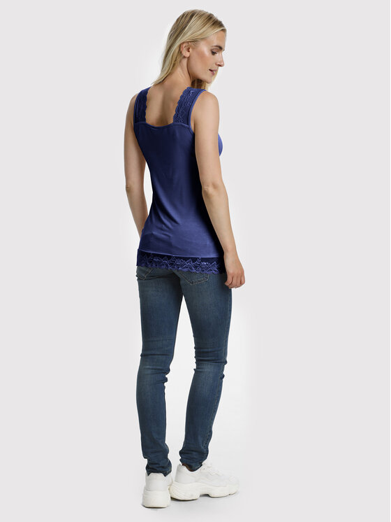 Cream Cream Top Florence 10600385 Tamnoplava Slim Fit