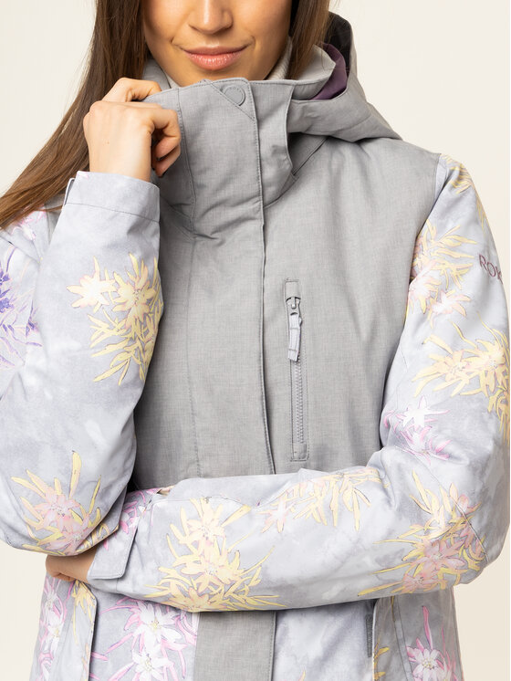 Roxy Roxy Snovborda jaka Jetty Snow ERJTJ03232 Pelēks Regular Fit