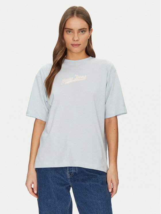 Guess Jeans Guess Jeans T-Shirt W5GI29 K8HM0 Niebieski Regular Fit