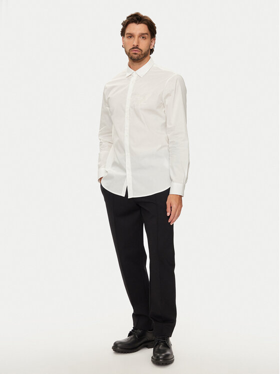 Armani Exchange Armani Exchange Koszula 6DZC10 ZNXLZ 1116 Biały Slim Fit