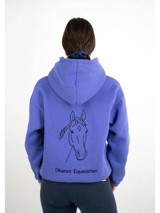 DKaren Sport DKaren Sport Bluza EQ001 Fioletowy Classic Fit
