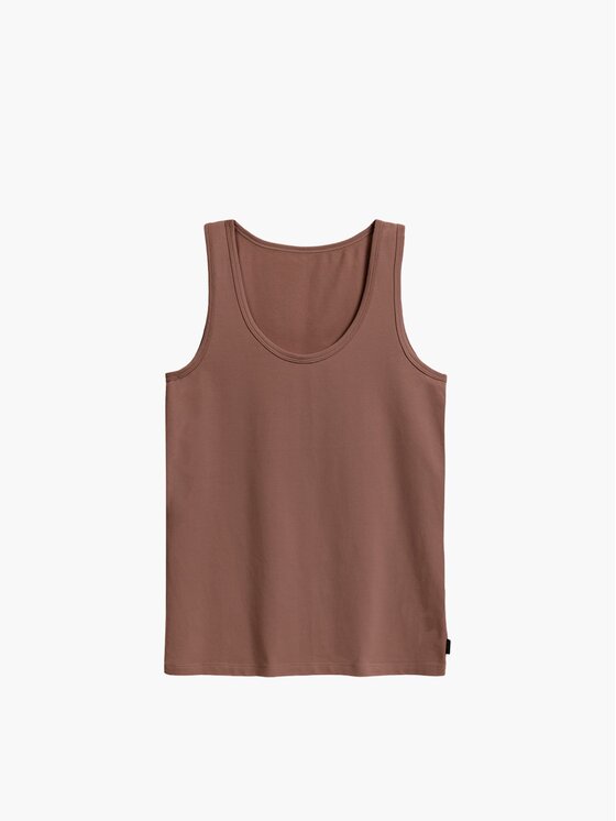 Atlantic Atlantic Top basic Brązowy Regular Fit