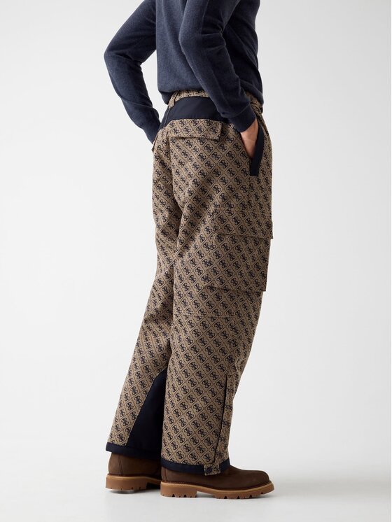 Guess Guess Παντελόνι υφασμάτινο 179583 Μπεζ Regular Fit