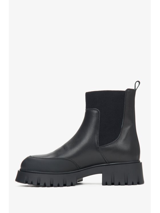 Estro Estro Μποτάκια με λάστιχο ER00116052 Μαύρο