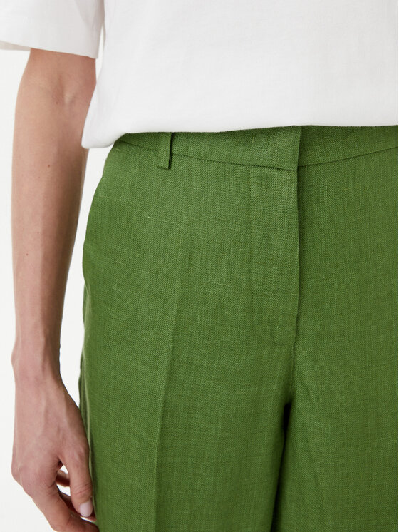 Weekend Max Mara Weekend Max Mara Kalhoty z materiálu Malizia 2515131052 Zelená Regular Fit