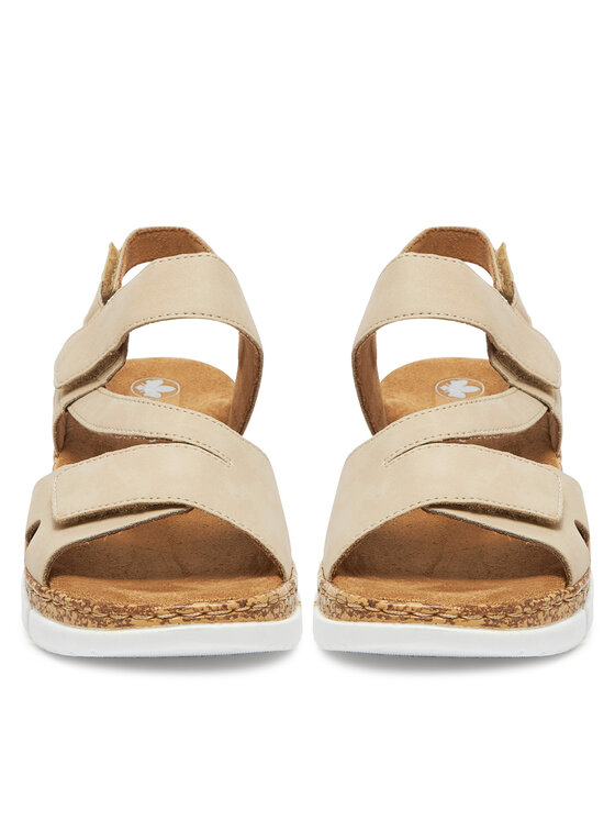 Rieker Rieker Sandały V2366-60 Beżowy