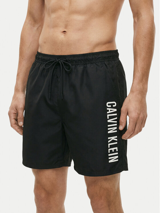 Calvin Klein Swimwear Calvin Klein Swimwear Плувни шорти LV00N61047 Черен Regular Fit