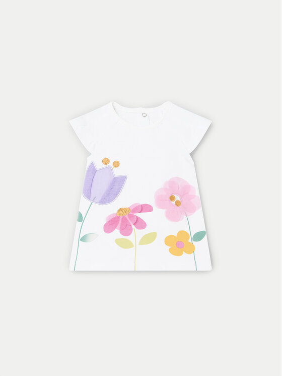 Mayoral Mayoral Повсякденна сукня 1811 Білий Regular Fit