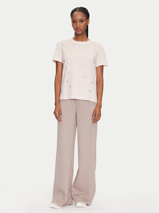Guess Guess Majica V5GI16 I3Z14 Roza Regular Fit