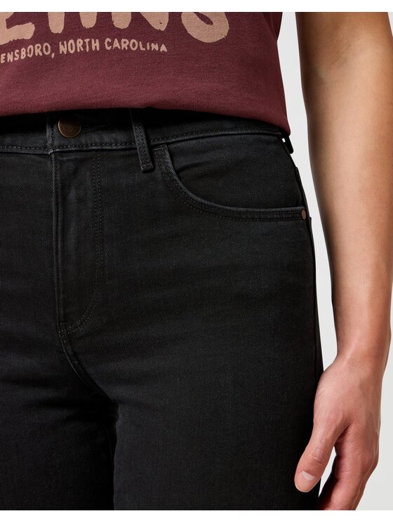 Wrangler Wrangler Jeansy STRAIGHT Czarny Straight Leg