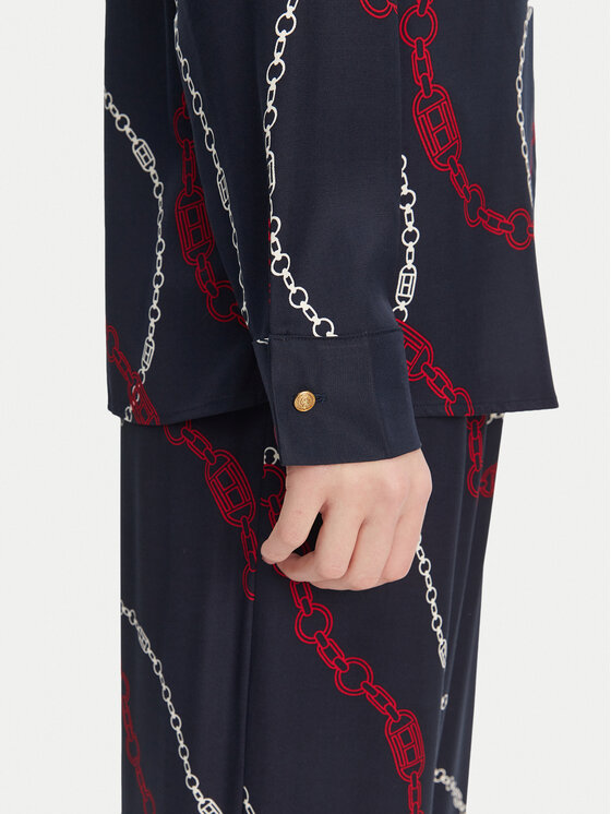 Tommy Hilfiger Tommy Hilfiger Marškiniai WW0WW44045 Tamsiai mėlyna Relaxed Fit